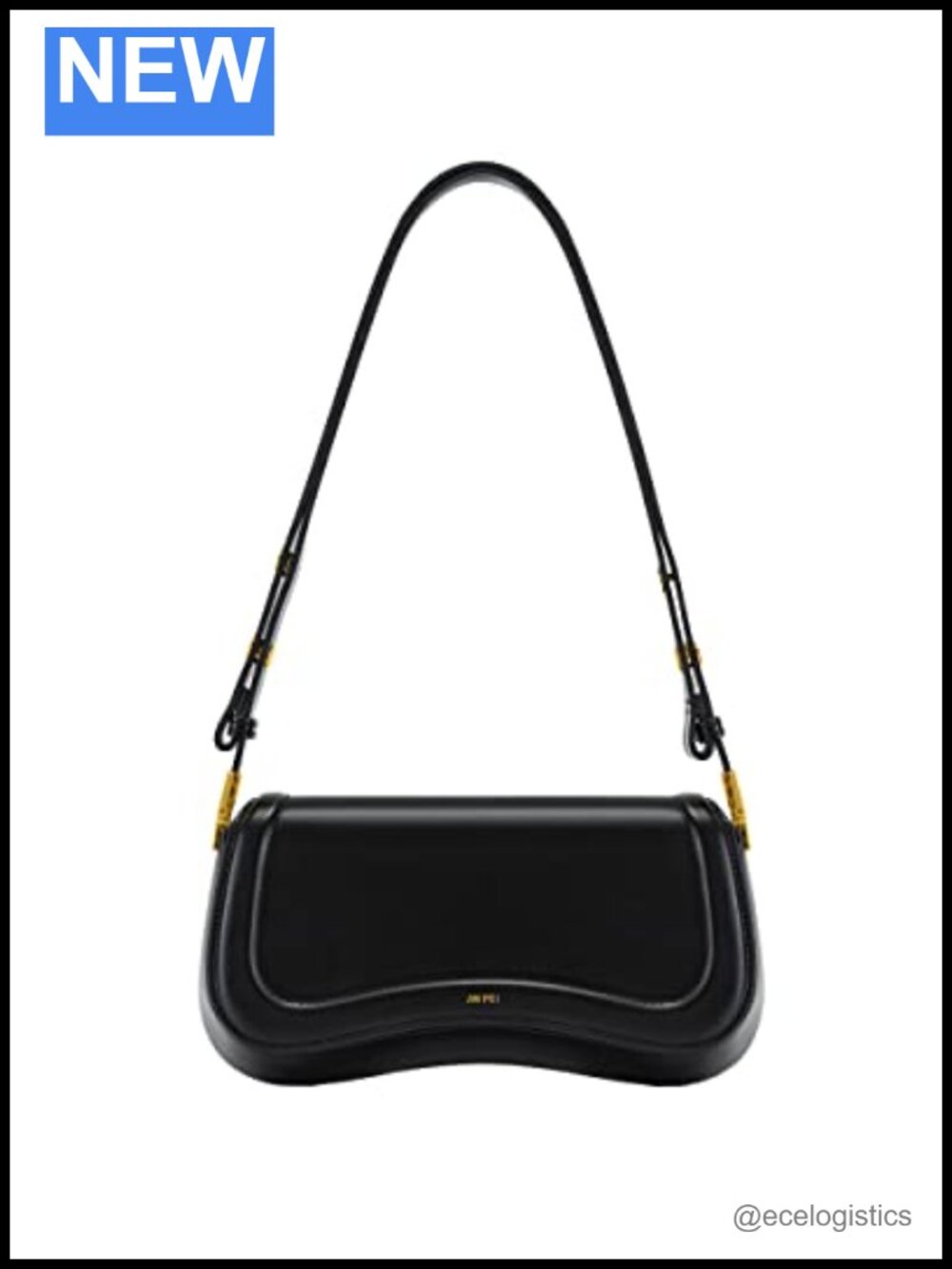 Vegan Leather Shoulder Bag with Adjustable Strap
